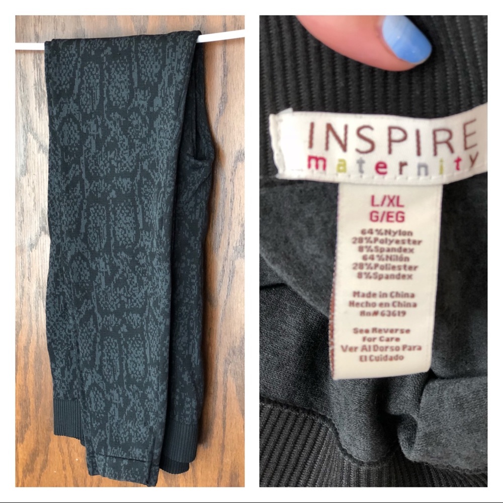 INSPIRE Maternity Patterned Leggings